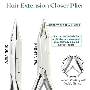 Stainless Steel Hair Extension <b>Pliers</b> <b>Sets</b> Kit with Hook Needle Professional Wholesale Hair Extensions Tools With Custom Label - Product Image 6