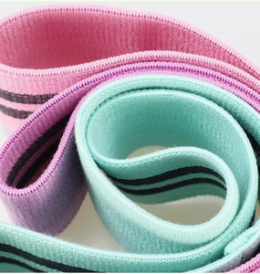 Bandas de Resistencia de Tela con Logotipo Personalizado OEM, Bandas de Ejercicio de Poliéster y Algodón para Entrenamiento Físico en el Gimnasio - Product Image 5