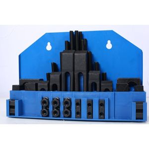 Set di serraggio a T da 58 pezzi per fresatrice con scanalatura da tavolo da 7/16 e perno da 3/8-16 per morsa - Product Image 4