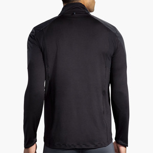 Men's Black Windproof Zipper <b>Jacket</b> Stand Collar Polyester Outerwear for Autumn Outdoor Use - Product Image 3