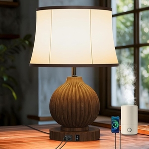 Lámpara para dormitorio, sala de estar, oficina, luz decorativa, lámpara de madera, lámpara de madera de diseño moderno, lámpara de mesa de madera maciza de la mejor calidad - Product Image 5