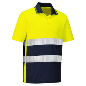 Camisetas Polo de Seguridad Personalizadas para Hombre, Camiseta Polo de Alta Visibilidad con Franjas Reflectantes para Hombre - Product Image 6