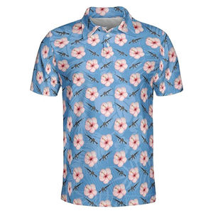 เสื้อโปโลโพลีเอสเตอร์สำหรับผู้ชายเสื้อโปโล100% ผ้าพิมพ์ซับลิเมชันแบบเต็มชิ้นโลโก้ตามสั่งสำหรับโรงงานผ้าใบสไตล์ฤดูร้อน - Product Image 5