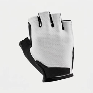 Guantes de Ciclismo Daizen Star Antideslizantes de Medio Dedo, Blancos, de Poliéster, con Cierre de Velcro, Unisex, para Verano - Product Image 1