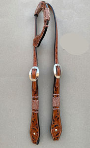 Brida de cuero puro de alta calidad para carreras de caballos Riendas ecuestres duraderas Buena calidad Equipo de equitación al por mayor - Product Image 1