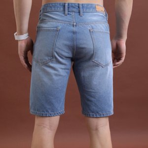 Pantalones Cortos de Mezclilla Desgastados para Hombre, de Alta Demanda, a la Moda, Azules, Casuales, de Algodón, Estilo Urbano, Ajustados, Ropa de Verano, Hip Hop - Product Image 2