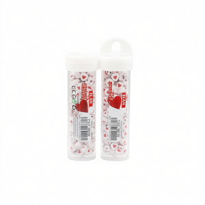 Abalorios Ilan en Bote, 6x6mm, 15g, Forma de Corazón - Product Image 1