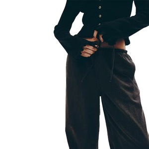 Pantalones rectos retro de mezclilla vintage lavados y desgastados para mujer, de cintura alta, holgados, estilo cargo, de mezclilla, de moda - Product Image 6