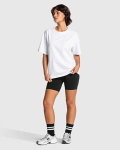 เสื้อยืดโอเวอร์ไซส์ผู้หญิงคุณภาพสูง ผ้าฝ้าย 100% สตรีทแวร์ พิมพ์ลายกราฟิก โลโก้สั่งทำได้ สวมใส่สบาย ระบายอากาศดี ไม่เป็นขุย - Product Image 3