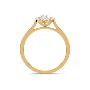 Anillo de Compromiso con Diamante Corte Marquesa de 1.20CT, Oro Amarillo/Blanco/Rosa de 18K con Baño de Rodio, Anillo de Lujo con Certificación IGI - Product Image 4