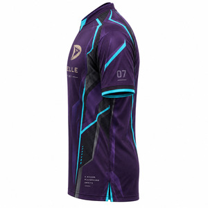 Jersey de Esports Amethyst Cyber Armor, Uniforme Premium para Equipos de Juego, Color Turquesa Reflectante, Personalizado para Torneos - Product Image 3