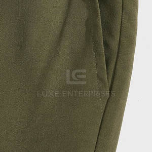 Pantalon cargo pour homme à taille haute, léger, coupe droite, avec plusieurs poches, 100% coton, marque privée - Product Image 6