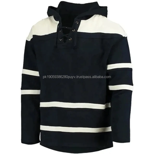 OEM sublimation chandail de hockey pour jeunes sweats à capuche vente en gros de sweatshirts de hockey sur glace en polyester bon marché pour hommes jeunes vêtements de hockey avec dentelle - Product Image 6