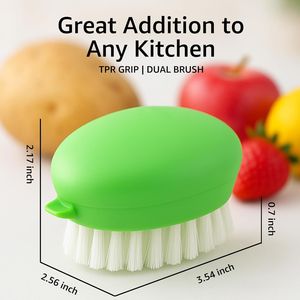Cepillo Premium de Doble Uso para Vegetales, Cepillo para Patatas y Frutas Delicadas, Herramienta para Frutas y Verduras - Product Image 4