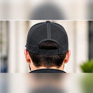 Casquette Trucker Adulte 5 Panneaux en Sergé de Coton avec Dos en Maille, Visière Courbée Structurée, Logo Brodé Sportif, Fabrication Usine - Product Image 4