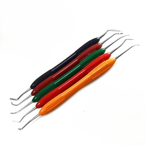 Hot Selling Manual Dental Posterior Composite Kit 5 Pieces Set Durable Stainless Steel CE Certified Dental Filling Instruments - Product Image 1