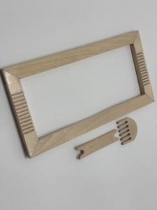 Handmade Wooden Weaving Loom Kit with Shuttle and Comb Frame for DIY Weaving Crafts Textile Art and Hobby Projects - Product Image 5