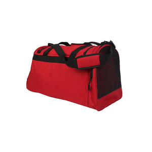Unisex Red Polyester Gym Duffle Bag 30-40L Capacity with Adjustable <b>Strap</b> Zipper Closure Casual Fitness Travel Bag - Product Image 3