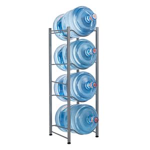 Portabottiglie a 4 livelli in acciaio inox resistente per uso in cucina - Product Image 6
