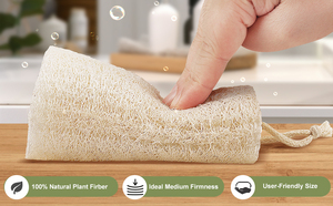 Gant de bain en loofah 100% naturel avec long manche pour une peau lisse et exfoliée - Outil de bain fabriqué au Vietnam - Product Image 4