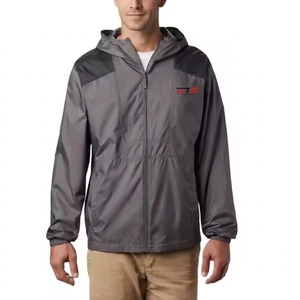 Men <b>Windbreaker</b> Jacket Lightweight Breathable Waterproof Windproof Outdoor Hooded Sports Running Hiking <b>Camping</b> Travel Jacket - Product Image 1