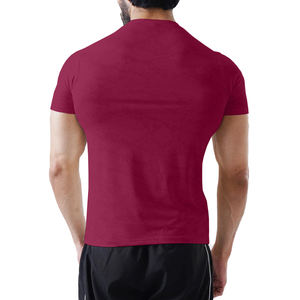 Men's T-shirts 100% Cotton Blank Custom logo Heavyweight T-shirts Drop Shoulder High Quality Crew Neck T-shirts for Men - Product Image 3