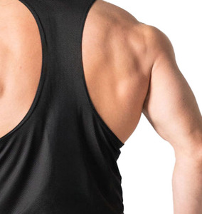 Wholesale OEM And ODM <b>Men</b> Stringer <b>Singlets</b> Custom Gym Tank Tops Sleeveless Fitness Training Apparel Private Label Supplier - Product Image 4