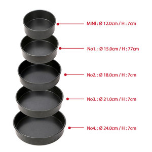 Molde Redondo Profundo para Pastel de 7 cm de Alto, Antiadherente de PTFE, 5 Tamaños Disponibles, Aleación de Aluminio, Apto para Horno, Hecho en China, Utensilios para Hornear - Product Image 6