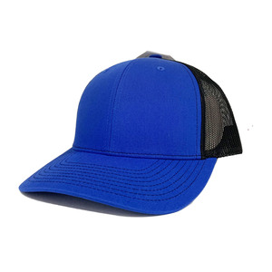 Mid Profile Solid 112 Trucker Hats With Custom Design Outdoor <b>Caps</b> For Brand Curvel Brim Adult <b>Navy</b> Hats Mesh Back Custom - Product Image 1