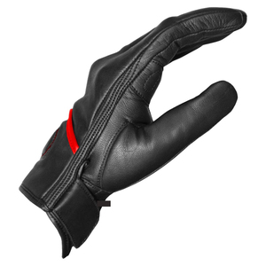 Gants d'hiver noirs pour moto tout-terrain, qualité supérieure, prix de gros, cuir de chèvre aniline, logo personnalisable - Product Image 5