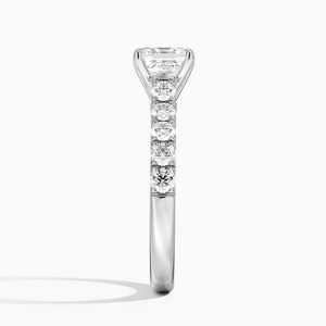 แหวน BOJ รุ่น 016 ทรง Asscher Cut เงินแท้ 925 ประดับเพชรครึ่งวง 2 กะรัต สี D ความสะอาด VVS1 มอยส์ซาไนต์ รับรองโดย GRA ราคาประหยัด - Product Image 3