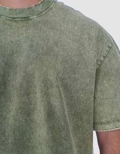 Huilin Custom Vintage Lavé Épais Coton T-Shirt Unisexe Coupe Surdimensionnée Uni Blanc Manches Courtes Jersey Fabricant OEM - Product Image 3