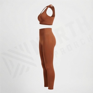 Conjunto de Yoga para Mujer en Todas las Tallas, Ropa Deportiva Cómoda, Sin Costuras, para Gimnasio, Ejercicio, Fitness y Deportes - Product Image 3