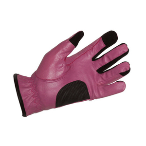Gants d'équitation en cuir rose pour hommes et femmes, respirants et compatibles avec les écrans tactiles - Product Image 3