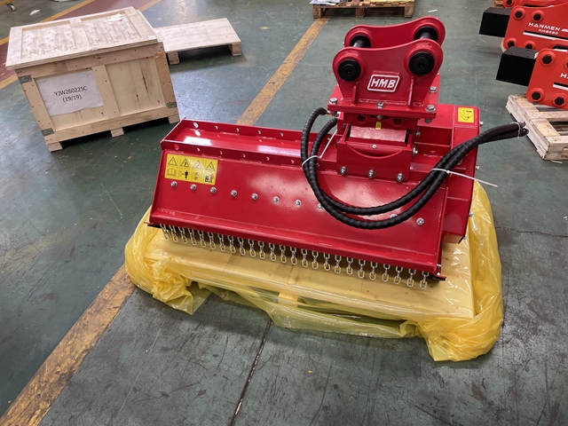 Mini Excavator Flail Lawn Mower for 0.8-12 Ton Construction Machinery with Engine Motor Gearbox Bearings