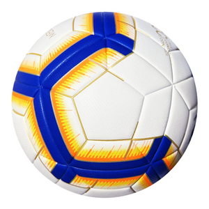 Ballon de football professionnel de haute qualité, laminé, avec logo personnalisé imprimé, thermocollé, en PVC/PU, avec vessie en caoutchouc - Product Image 3