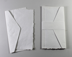 Business Envelopes 250 Gsm Deckled Edge Card With Matching Envelop Recycled Handmade Paper - Product Image 2