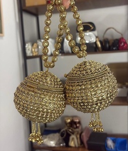 Bolso Mini de Latón Chapado en Oro Hecho a Mano con Mosaico, Cadena de Diamantes de Imitación, Cartera Personalizada con Solapa, Forro de Terciopelo, 7 Pulgadas, Moda Femenina - Product Image 6