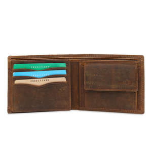 Custom Handmade Leather Genuine Leather Men's Wallet Fold Vintage Business Luxury <b>Slim</b> Short Travel <b>Holder</b> Open Closure Wallet - Product Image 3