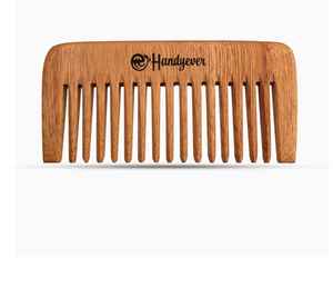 Peine de Madera Natural con Mango Largo, Antiestático y Anticaída, Herramienta para el Cuidado del Cabello, para un Cabello Suave, Uso en Hoteles, Tipo Láser - Product Image 1