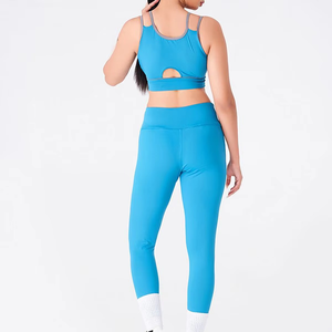 Unique Women <b>Yoga</b> <b>Set</b> 2 Pcs Sports Fashion Elastic Waist Fitness Custom <b>Yoga</b> <b>Set</b> for Sale Women Fitness <b>Yoga</b> <b>Set</b> - Product Image 6