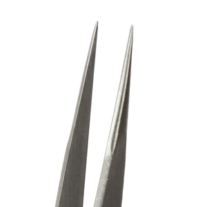 Pince à épiler professionnelle à pointe droite en acier inoxydable avec loupe dégagement non magnétique souple pour la fabrication de bijoux - Product Image 6