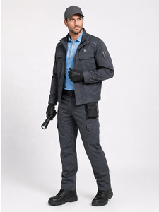 Uniforme d'hôtesse de l'air à manches longues en viscose personnalisé pour hommes |   Fabricant OEM |   Uniforme de technicien d'entretien aéronautique - Product Image 2