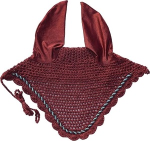 Pakistan Crafted Crochet <b>Fly</b> Veil Elegant Equestrian Horse Ear Bonnet Lightweight Washable and Breathable Design Ear Bonnet - Product Image 4