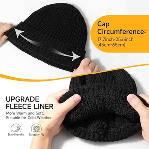 Gorro de Punto Personalizado con Logotipo Bordado, Gorro de Invierno Unisex Vintage con Lazos de Camuflaje, Estilo Playa, 100% - Product Image 5