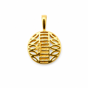 Namivaa Vmg364 Breloques Rondes en Or Jaune 18 carats à Taille Brillante pour Hommes, Bijoux Géométriques Poli Miroir pour Usage Quotidien et Cadeau de Fête - Product Image 5