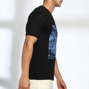 Camiseta de Punto 100% Algodón Personalizada para Hombre, Impresión Serigrafiada, Corte Regular, Cuello Redondo, Ropa Casual Urbana, Ecológica, OEM - Product Image 6