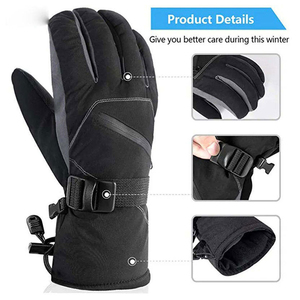 ถุงมือกันหนาวสำหรับเล่นสกี ฤดูใบไม้ร่วง ฤดูหนาว แบบ unisex  หน้าจอสัมผัสได้ กันน้ำ กันลม ผลิตจากโพลีเอสเตอร์ เหมาะสำหรับกิจกรรมกลางแจ้ง บุด้วยผ้าฟลีซให้อุ่น - Product Image 3