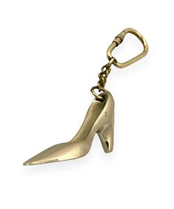 Llavero de latón con forma de zapato para mujer, accesorio para bolso - Diseño rectangular duradero y ecológico - Product Image 3