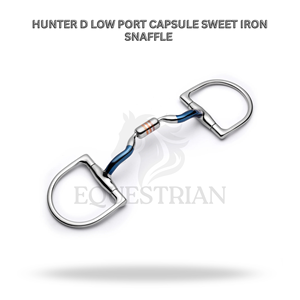ฮันเตอร์ D พอร์ตต่ำแคปซูลเหล็กหวานแหวม้าบิตสำหรับฝึกขี่ม้าควบคุม - Product Image 2
